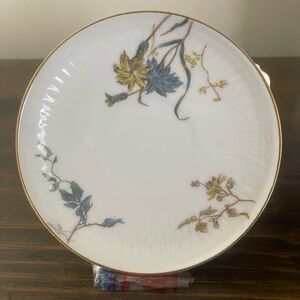 Limoges LS&S Hand-Painted Porcelain
Tea Cup Plate with Floral Design. Have (7)